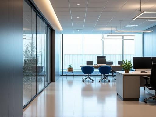 Modern office environment at Varta Communications, showing a professional setting in Mumbai.