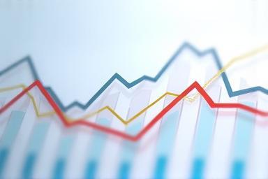 Chart showing media industry trends and business aspects.